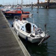 Bijou weer gereed om te vertrekken uit Calais